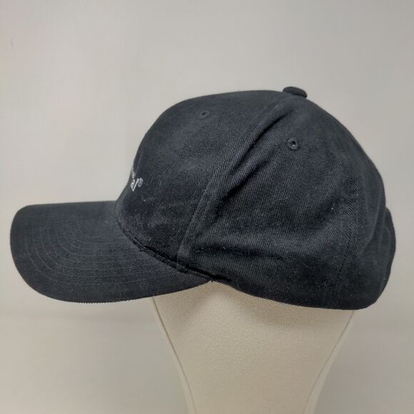 Yupoong Men's Strapback Hat Black Adjustable Embroidered Sun Life Financial Logo - Picture 3 of 7